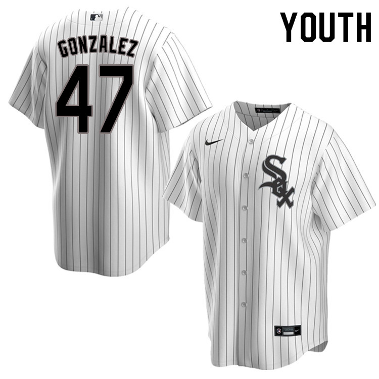 Nike Youth #47 Gio Gonzalez Chicago White Sox Baseball Jerseys Sale-Pinstripe